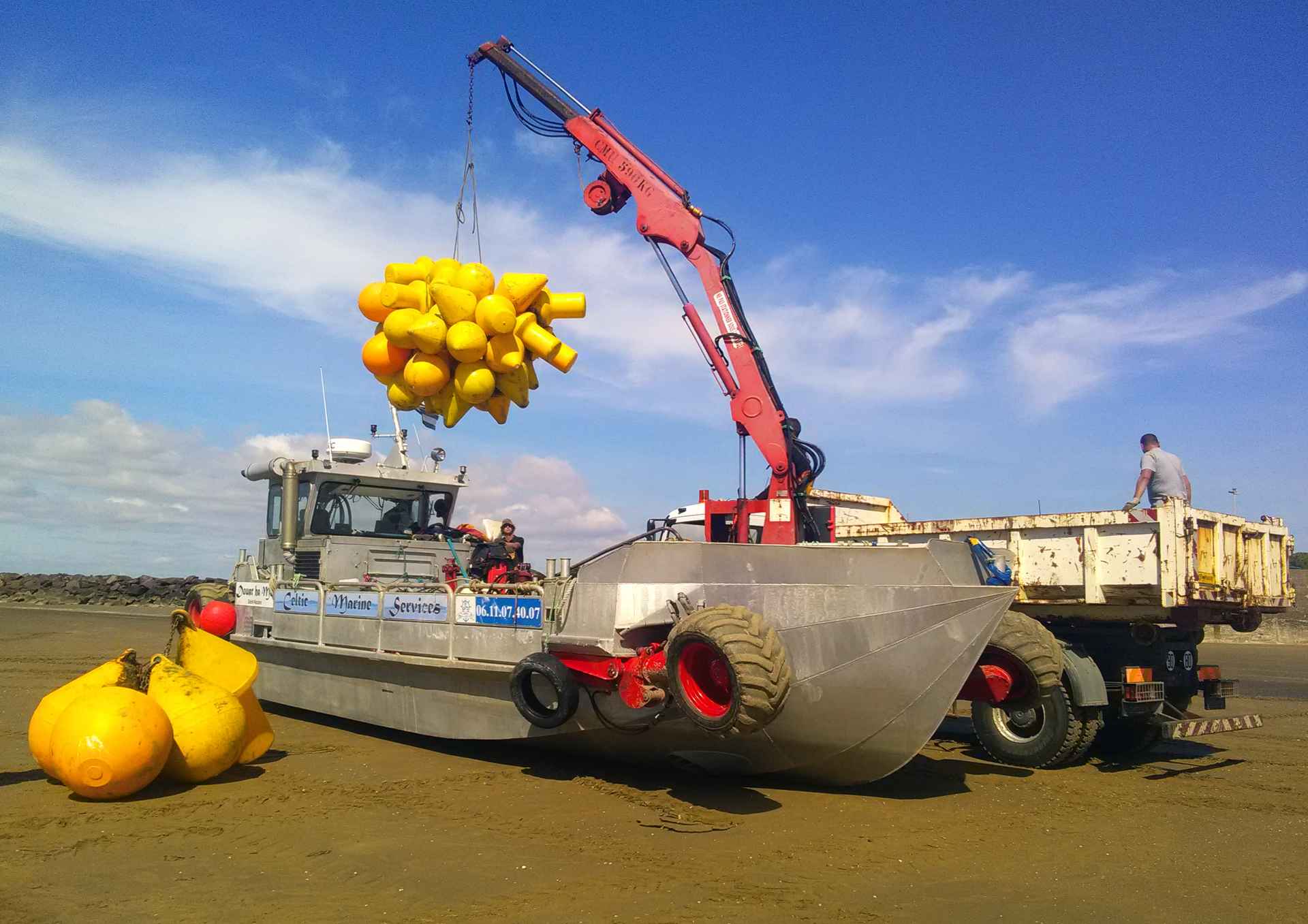 Installation et entretien de balisages et de mouillages